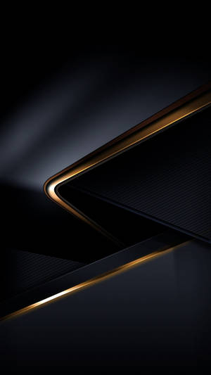 Abstract 3d Black And Gold Iphone Wallpaper