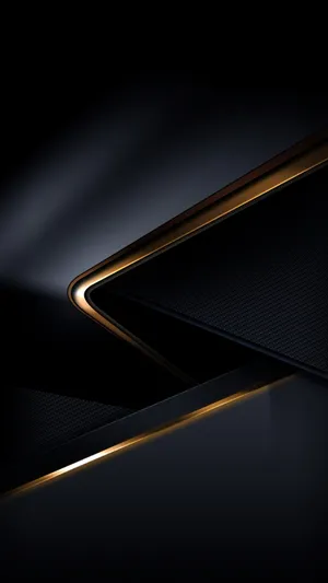 Abstract 3d Black And Gold Iphone Wallpaper