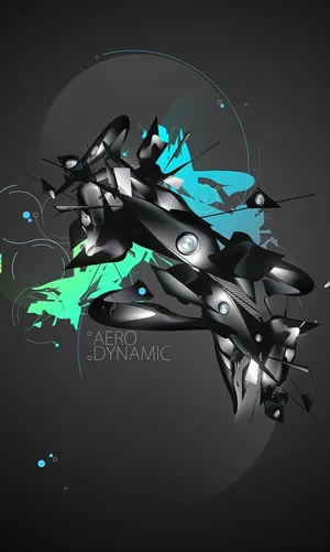 Abstract Aerodynamic Design Artwork Wallpaper