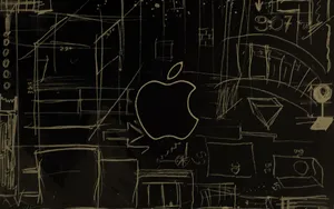 Abstract Apple Sketch Artwork Wallpaper