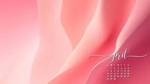Abstract April Calendar Background Wallpaper