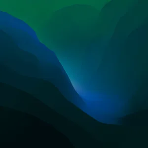 Abstract Aquamarine Mountain Outline Macos Wallpaper