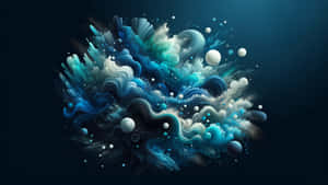 Abstract Aquatic Explosion Wallpaper