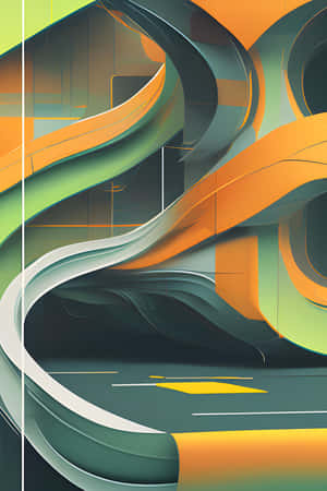 Abstract Artistic Flow Design Wallpaper