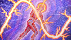 Abstract Artwork By Visionary Artist Alex Grey Wallpaper
