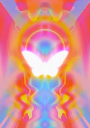 Abstract Aura Symmetry Art Wallpaper