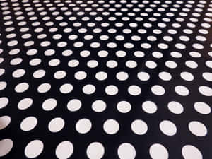 Abstract Black And White Dots Pattern Wallpaper