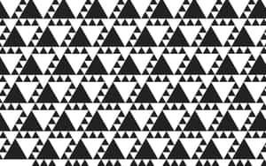 Abstract Black And White Line Pattern Wallpaper