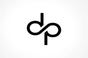 Abstract Black And White Logo Design Wallpaper