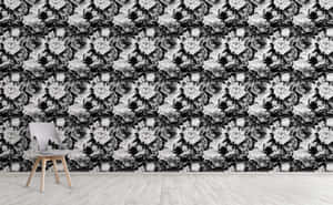 Abstract Black And White Pattern To Add Texture And Depth To Any Décor. Wallpaper