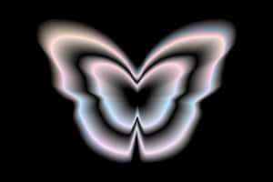 Abstract Black Aura Butterfly Wallpaper