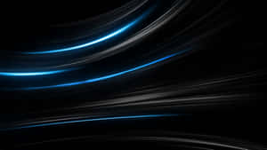 Abstract Black Blue Light Streaks Wallpaper