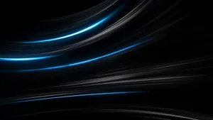 Abstract Black Blue Light Streaks Wallpaper