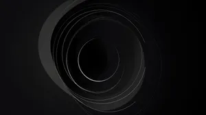 Abstract Black Circle Design Wallpaper