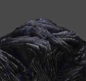 Abstract Black Crystal Formation Wallpaper