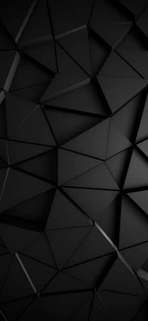 Abstract Black Geometric Pattern Wallpaper