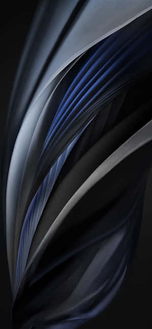 Abstract Black Silk Curves Wallpaper