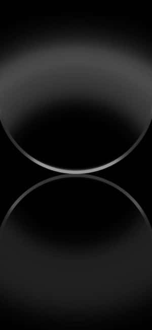 Abstract Black Sphere Reflection Wallpaper