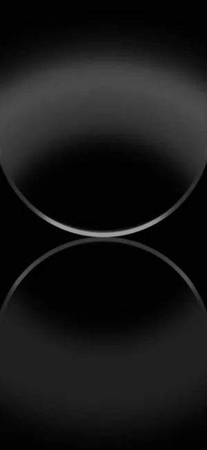 Abstract Black Sphere Reflection Wallpaper