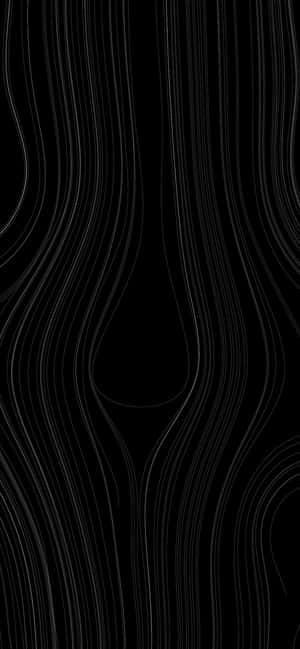 Abstract Black Topographic Lines Wallpaper