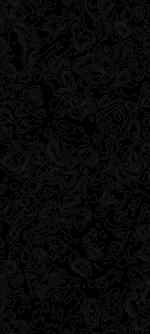 Abstract Black Topographic Map Wallpaper
