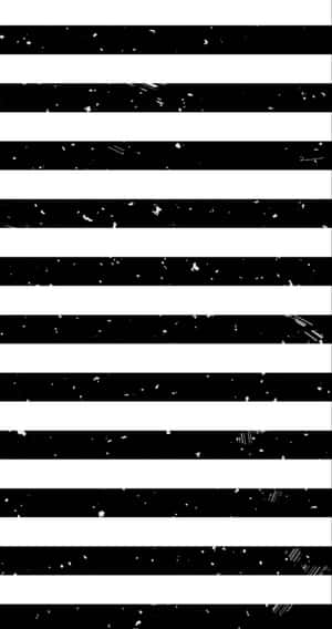 Abstract Black White Stripes Distressed Texture Wallpaper