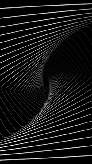 Abstract Black White Wave Lines Wallpaper