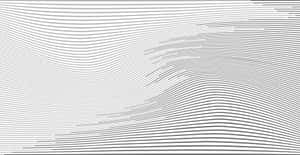 Abstract Blackand White Line Waves Wallpaper