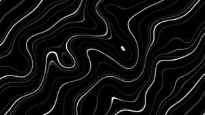 Abstract Blackand White Wave Pattern4 K Wallpaper