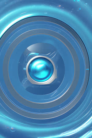 Abstract Blue Camera Lens Artwork Wallpaper