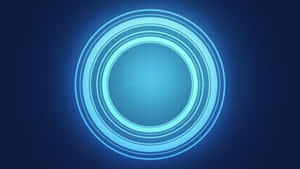 Abstract Blue Circles Background Wallpaper