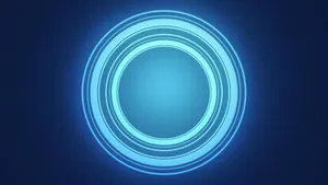 Abstract Blue Circles Background Wallpaper