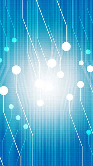 Abstract Blue Circuit Background Wallpaper