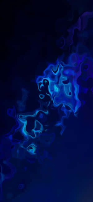 Abstract Blue Fluid Art Wallpaper