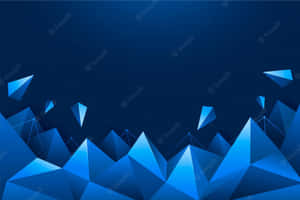 Abstract Blue Geometric Design Wallpaper