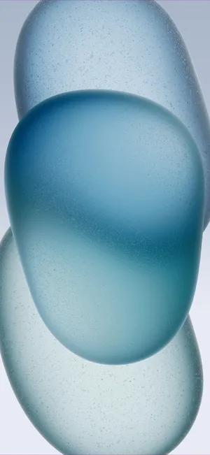 Abstract Blue Glass Art Wallpaper