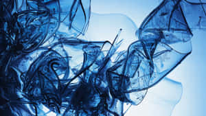 Abstract_ Blue_ Ink_ Water_ Art Wallpaper