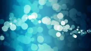 Abstract Blue Light Bokeh Wallpaper