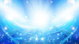 Abstract Blue Light Burst Wallpaper