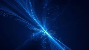 Abstract Blue Light Energy Wallpaper