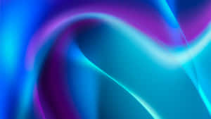 Abstract Blue Light Waves Wallpaper