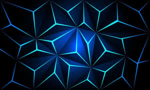 Abstract Blue Polygonal Background Wallpaper