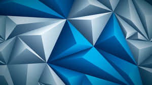 Abstract Blue Polygonal Background Wallpaper