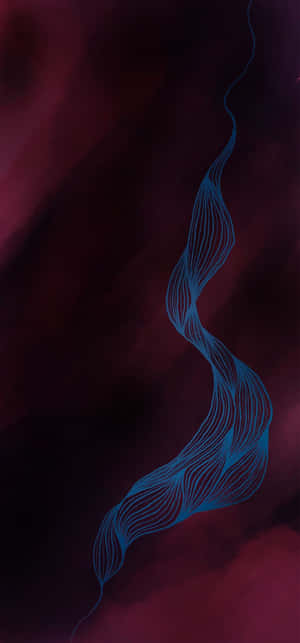 Abstract Blue Ribbon Artwork Samsung S23 Ultra Wallpaper