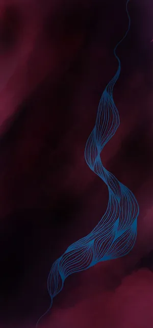 Abstract Blue Ribbon Artwork Samsung S23 Ultra Wallpaper