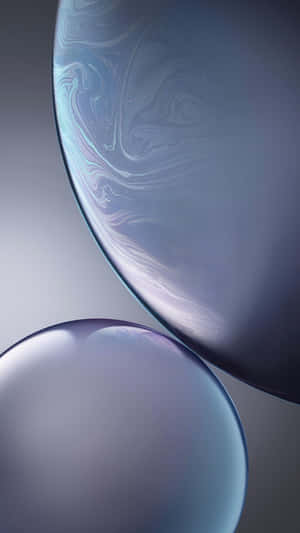 Abstract Blue Spheres Art Wallpaper