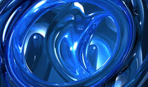 Abstract Blue Swirls Background Wallpaper