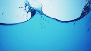 Abstract Blue Water Splash Wallpaper