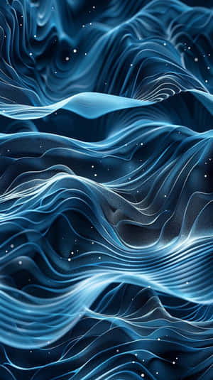 Abstract Blue Waves Background Wallpaper