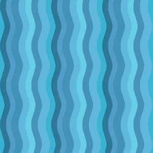 Abstract Blue Wavy Stripes Pattern Wallpaper